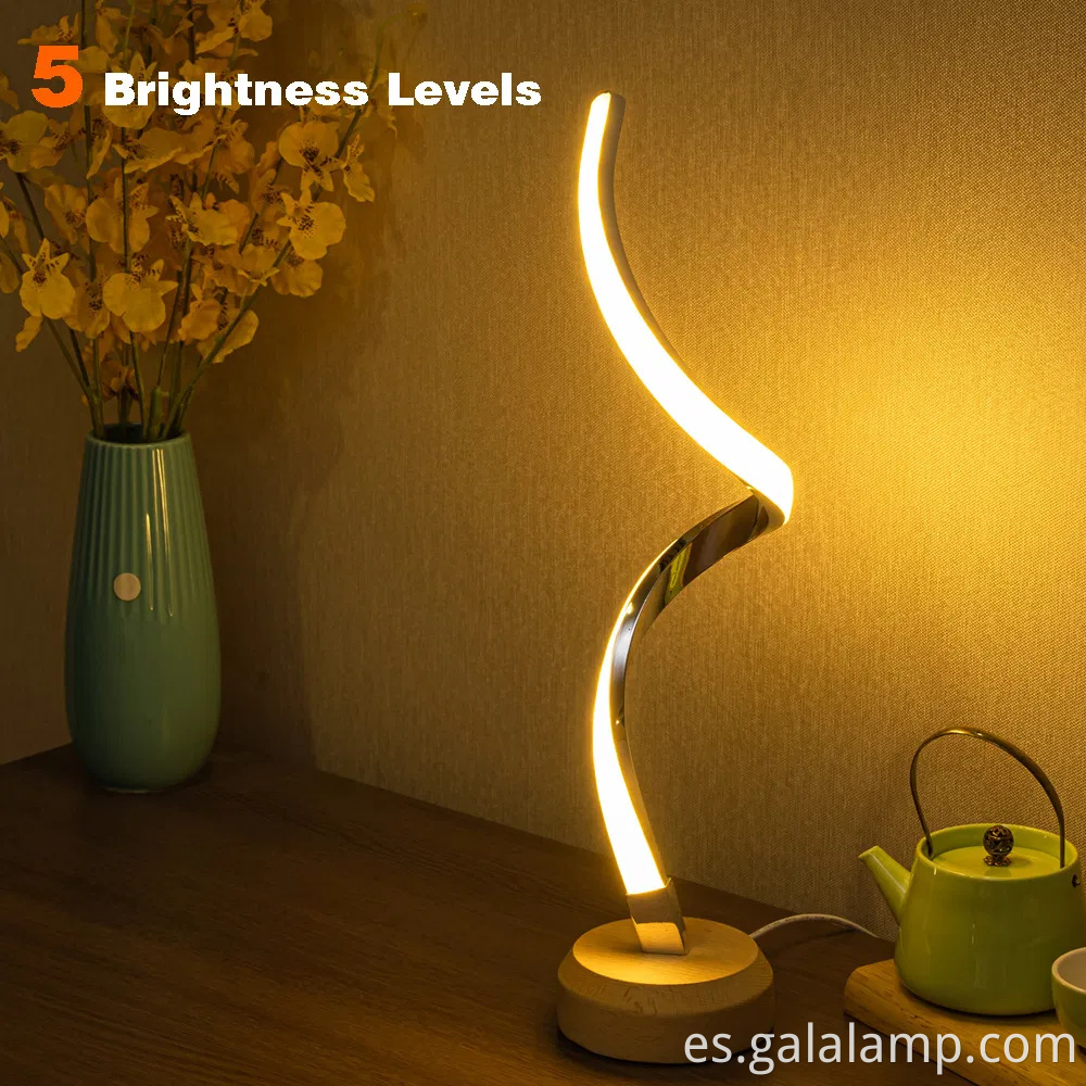 Lámpara de mesa de cabecilla de luz de color LED de color marido RGB